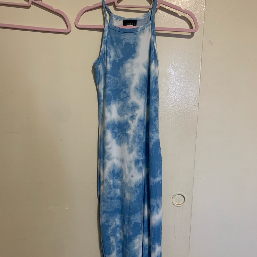 Sky blue maxi dress